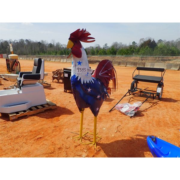 6' metal rooster 