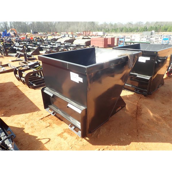 48" trash hopper, fits skid steer
