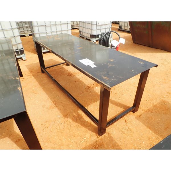 90" metal table