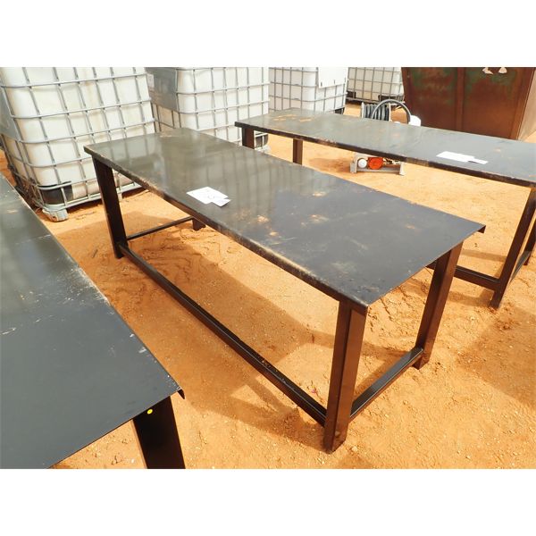 90" metal table
