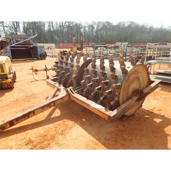 Roller 48" double drum sheepfoot roller, towable