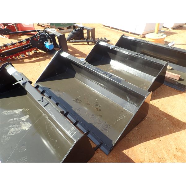 78" bucket w/teeth, fits skid steer loader 