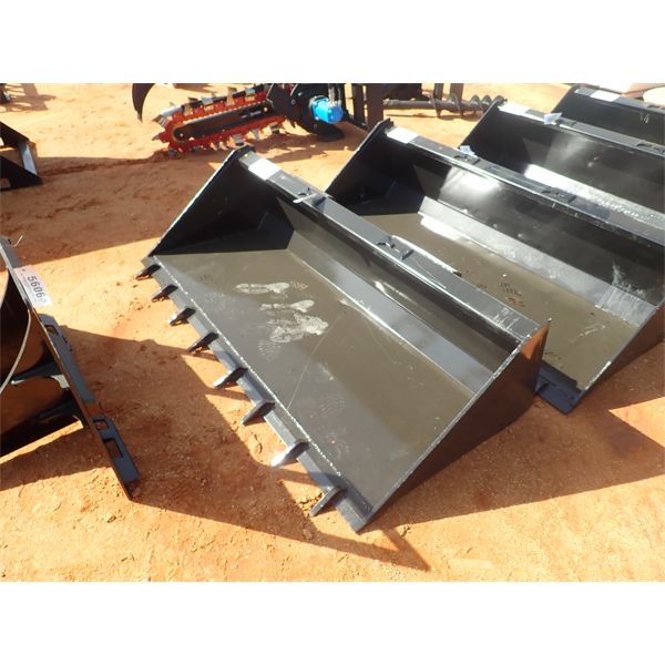 78" bucket w/teeth, fits skid steer loader