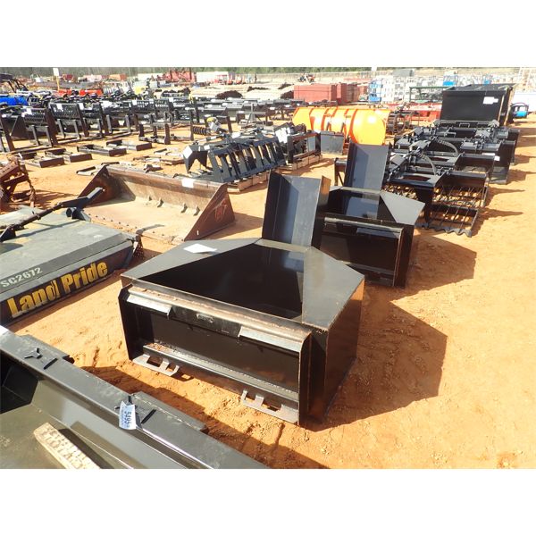 Concrete bucket, fits skid steer loader