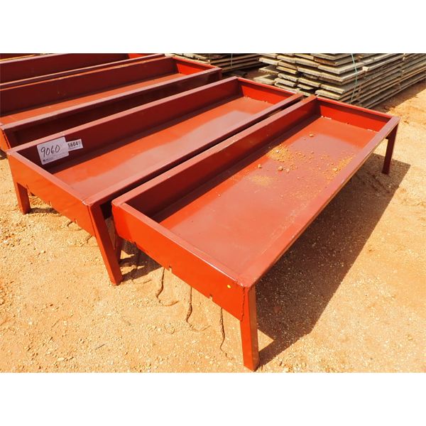 (2) 90" metal feed bunk