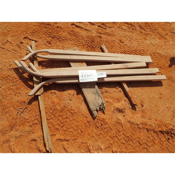 (6) wood plow handle
