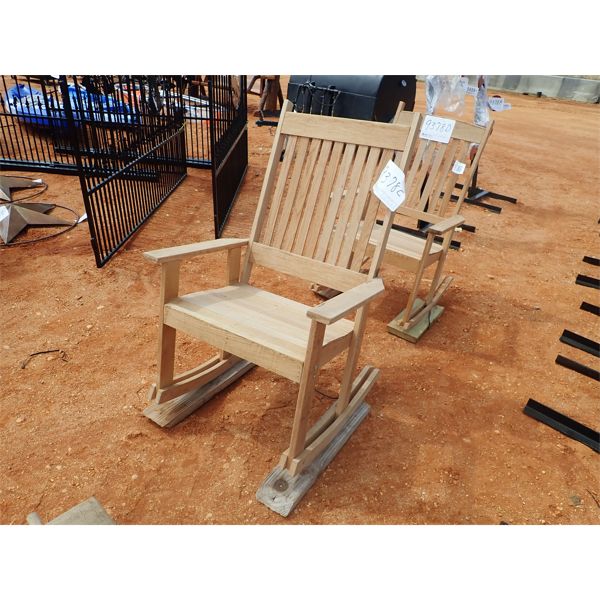 jumbo oak rocking chair 