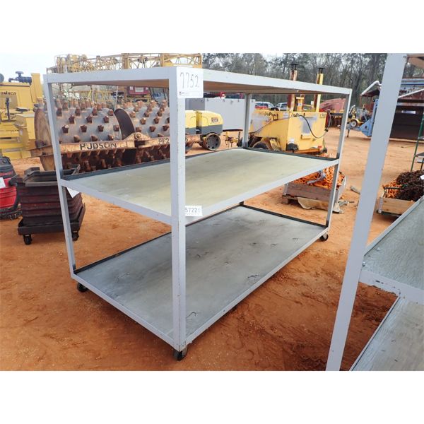 4' x 8' roll around 3 shelf storage cart