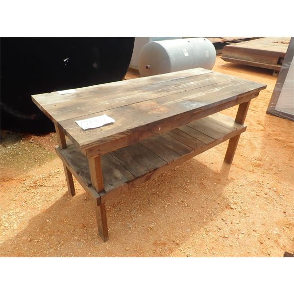 31" x 6' wood table 
