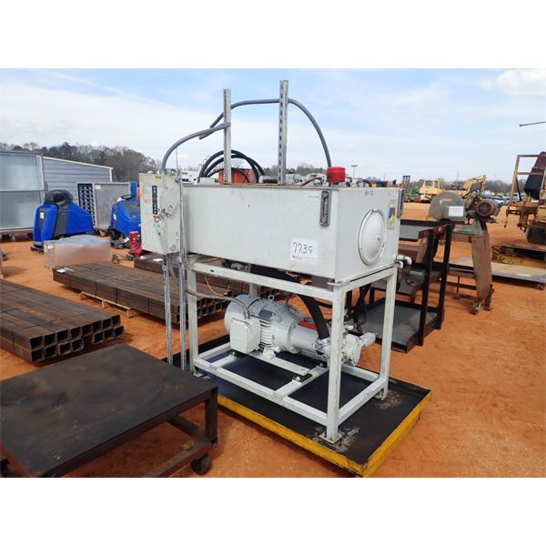 hyd tank w/pump & stand, catch pan