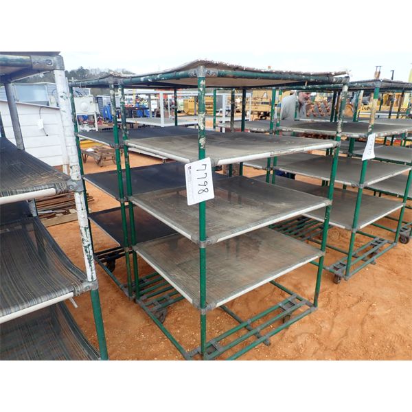 5 shelf cart on wheels