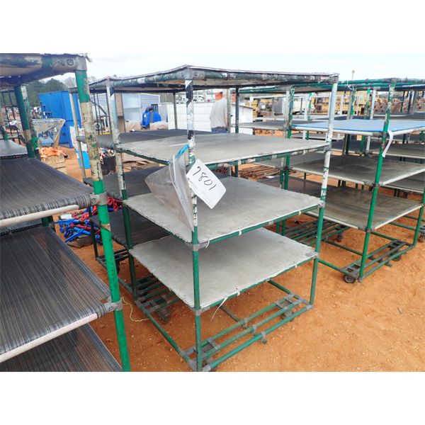 5 shelf cart on wheels