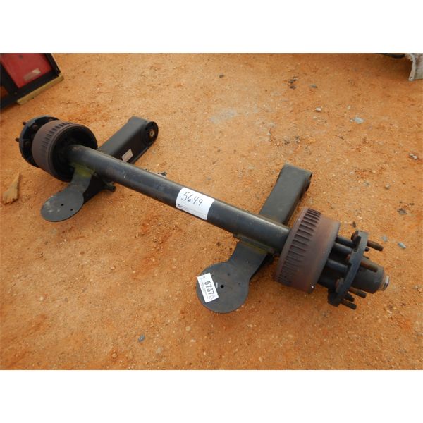 military type trailer axle, set up for air lift
