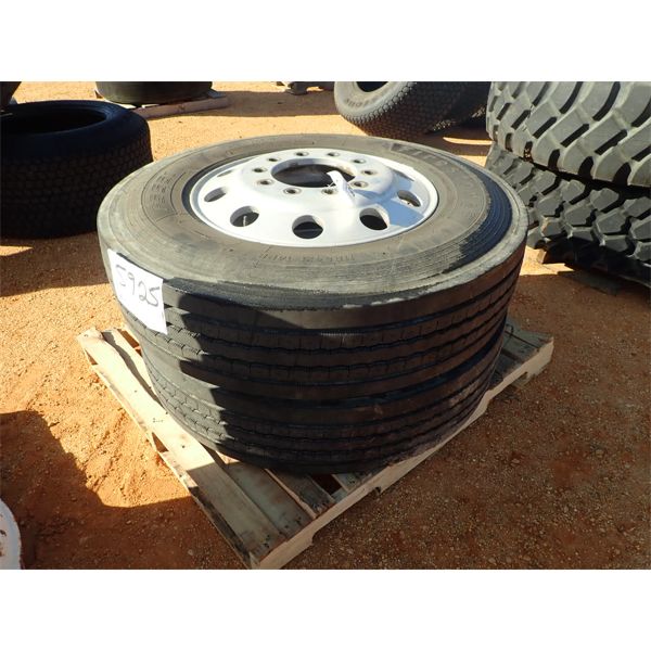 (2) Firestone 11R24.5 tires w/rims