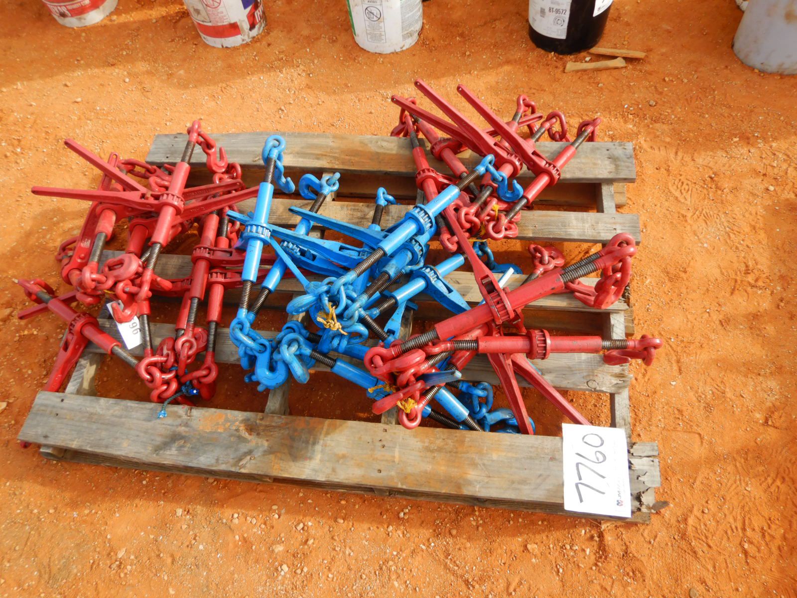 (1) pallet chain binders J.M. Wood Auction Company, Inc.