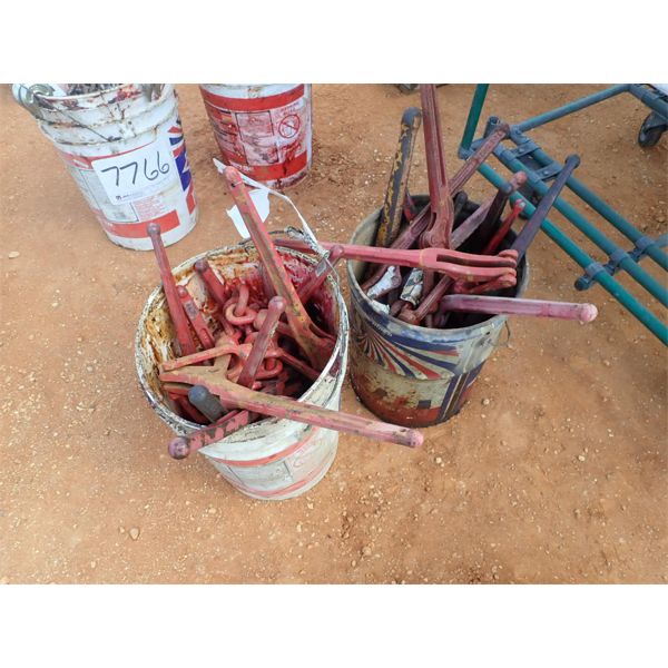 (2) buckets chain binders