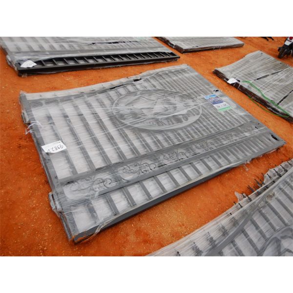 GREATBEAR  20' wrought iron gate w/deer scene 