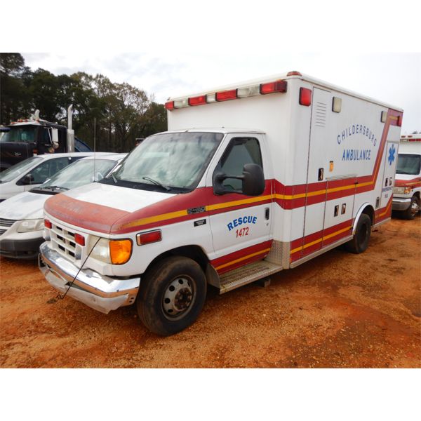 2001 FORD E350 Emergency Vehicle