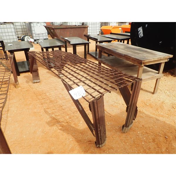3' x 104" metal eating table