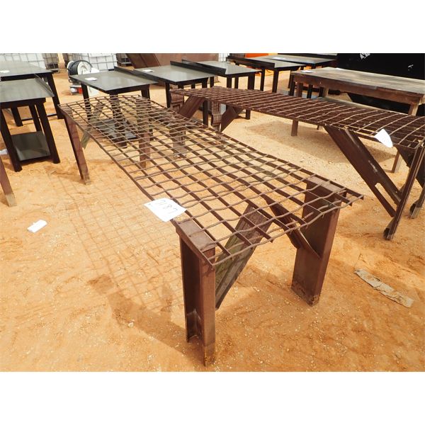 3' x 116" metal eating table