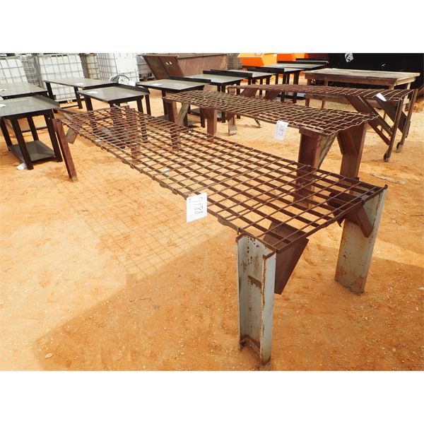 3' x 12' metal eating table