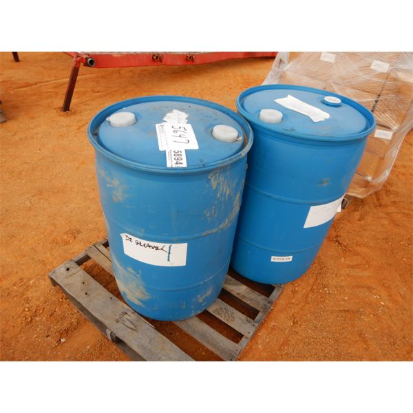 (2) 55 gal drum degreaser