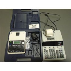 BROTHER PT2030 LABEL MAKER W/ CALCULATOR