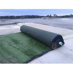 (4) 15' x 300' rolls of olive green engineered turf