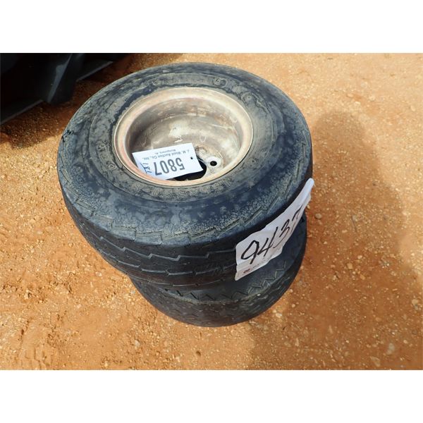 (2) 18.5x8.50-8 tires & rims 
