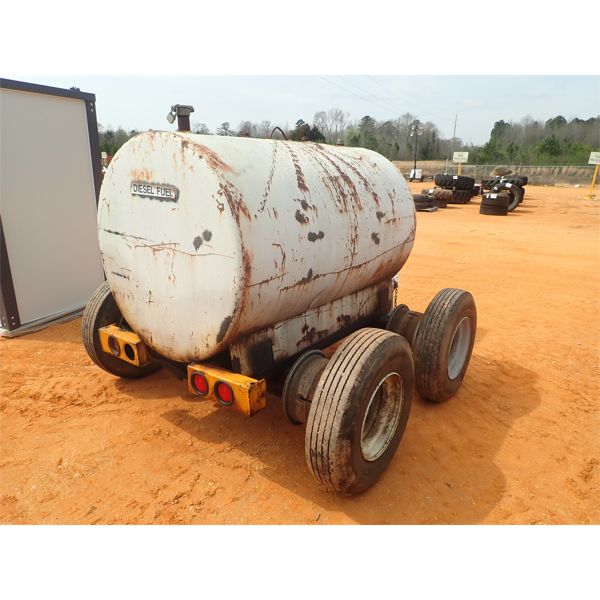 500 gallon fuel storage tank mtd on trailer