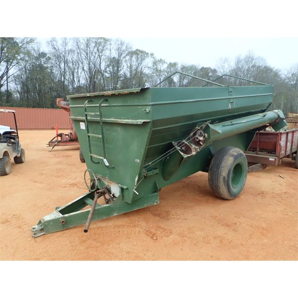 BJM  14' grain hopper w/ auger side discharge 