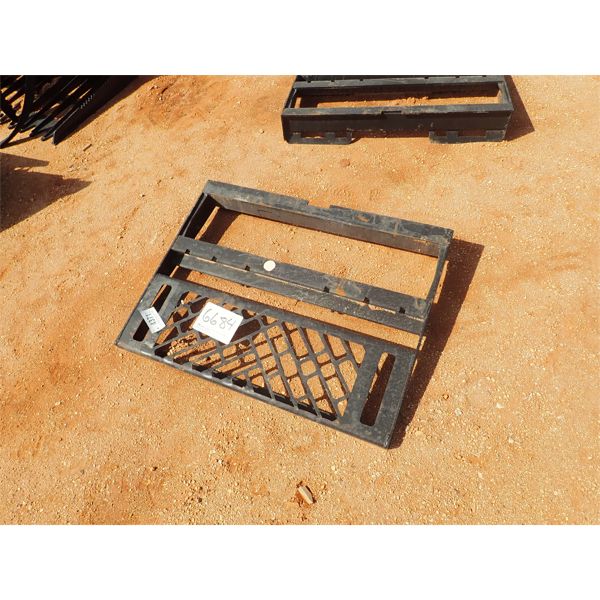 fork attach frame, fits skid steer loader 