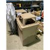 Image 2 : WHITE COLLAPSIBLE TENT CANOPY & 2 PLASTIC OUTDOOR WASTE RECEPTACLES