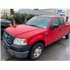 Image 1 : 2006 FORD F150, 2 DOOR EXT CAB PICKUP. RED, VIN#1FTVX125X6NB32498