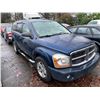 Image 2 : 2004 DODGE DURANGO, SLT, 4DR SUV, BLUE, VIN # 1D4HB48N94F207352