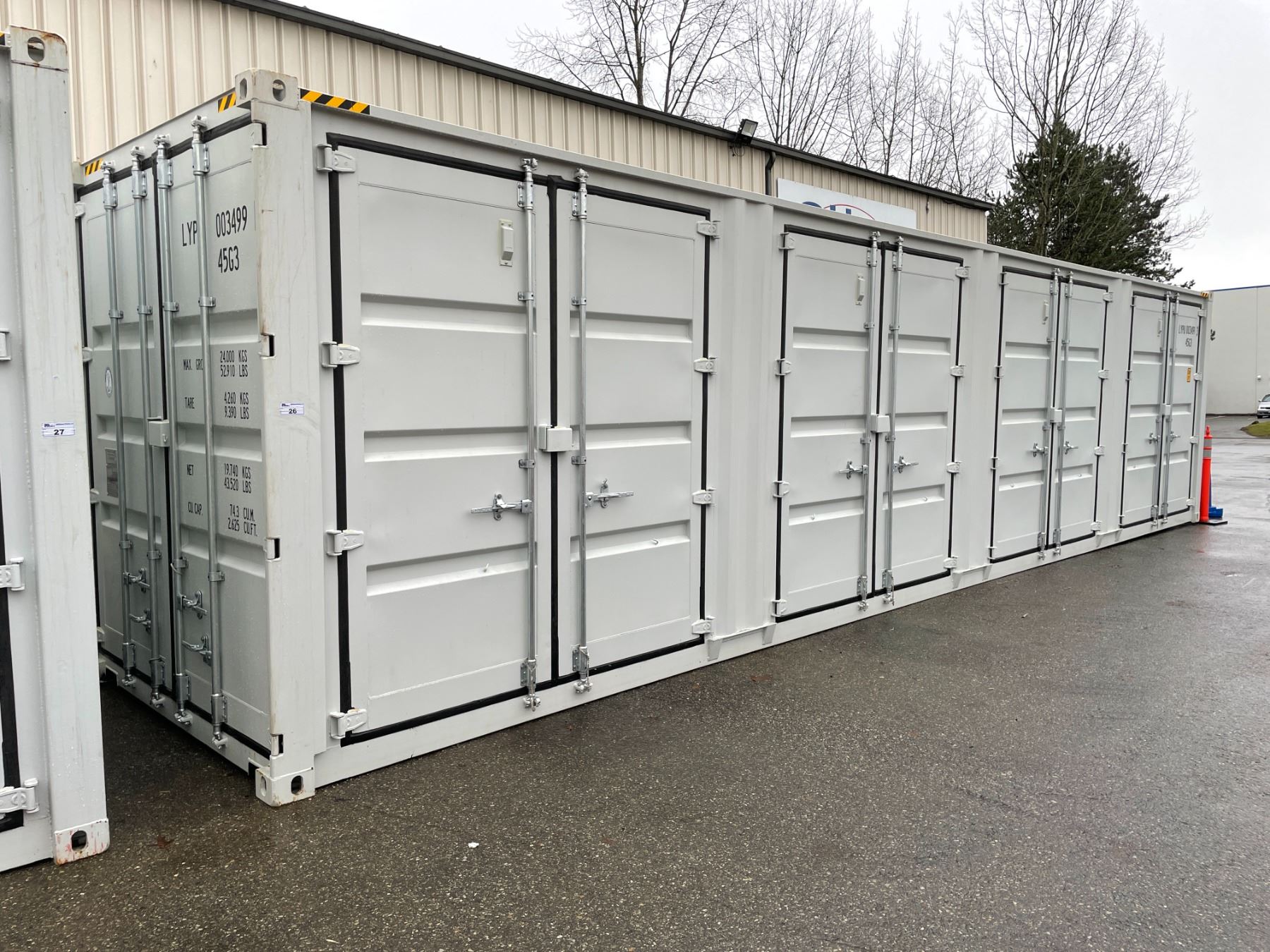 BRAND NEW 40' HIGH CUBE SHIPPING CONTAINER WITH 4 SIDE DOUBLE SWING ...