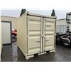 Image 2 : BRAND NEW 9' SHIPPING STORAGE CONTAINER, PORTABLE OFFICE, WITH DOOR, WINDOW AND REAR DOOR