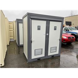 BRAND NEW BASTONE PORTABLE MOBILE DOUBLE TOILET, WITH TWO TOILETS AND TWO SINKS