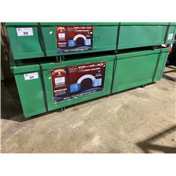 BRAND NEW GOLDEN MOUNT PE FABRIC ROUND ROOF CONTAINER TO CONTAINER STORAGE BUILDING ( DISASSEMBLED