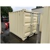 Image 2 : BRAND NEW 8' SHIPPING STORAGE CONTAINER, PORTABLE OFFICE, WITH DOOR, WINDOW AND REAR SWING DOOR