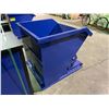 Image 2 : NEW BLUE MANUAL DUMPING FORKLIFT DISPOSAL BIN