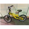 Image 1 : YELLOW JEEP LTD SINGLE SPEED FRONT SUSPENSION KIDS MOUNTAIN BIKE