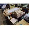 Image 2 : PALLET OF ASSORTED TILE FLOORING, VENTS & TANK