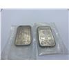 Image 1 : 2- 1 OZ SILVER BARS