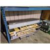 Image 1 : PALLET OF WOOD AND METAL DOORS, VINYL FLOORING AND STEEL DOOR THRESHOLDS