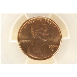 1974-S LINCOLN CENT PCGS MS64RD