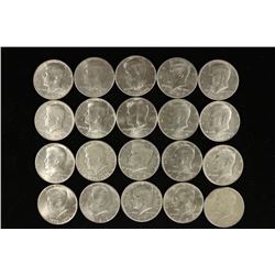 20 ASSORTED KENNEDY HALF DOLLARS