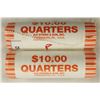 Image 1 : 2-$10 ROLLS OF 2010-P & D HOT SPRINGS QUARTERS BU