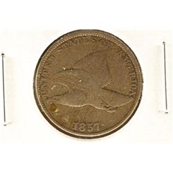 1857 FLYING EAGLE CENT WITH SCRATCHES