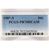 Image 3 : 1987-S KENNEDY HALF DOLLAR PCGS PR70 DCAM